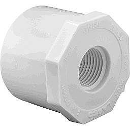 PVC Reducer Bushing 1 X 3/8 Spigot X Female